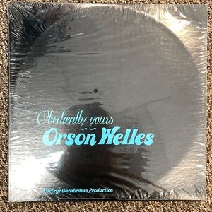 Obediently Yours Orson Welles Vinyl Record NEW UNOPENED